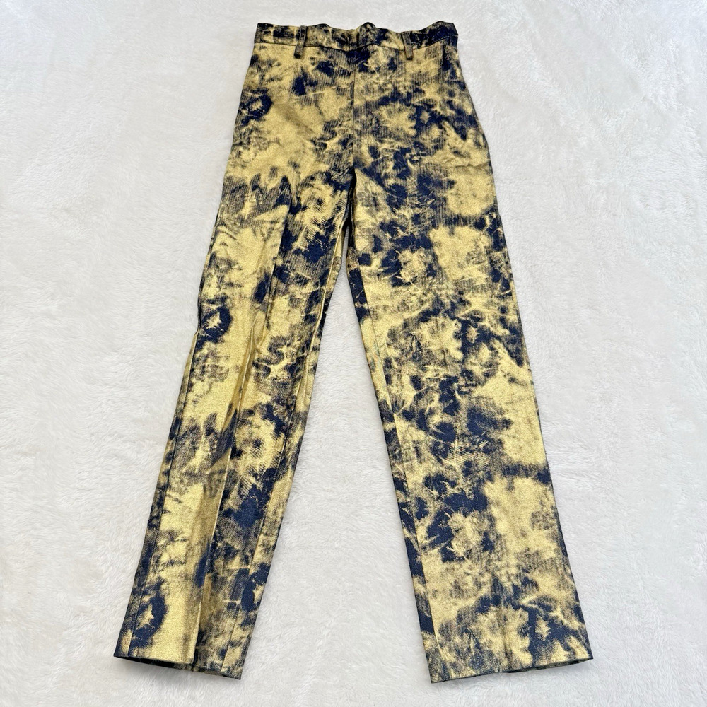 Western Collection Styles Girls Blue Gold Riding Show Pants Size 9/10 NWT